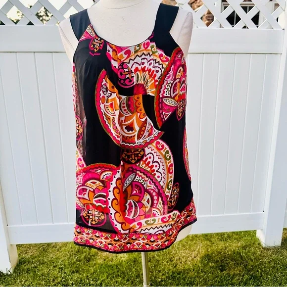ECI Abstract print tank top - Picture 5 of 15